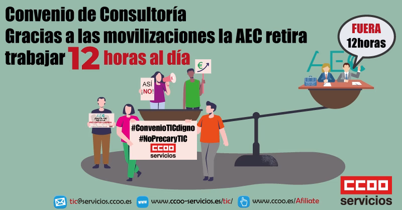 La respuesta de las plantillas a las movilizaciones fuerza a la AEC a retirar su propuesta de trabajar 12 horas diarias