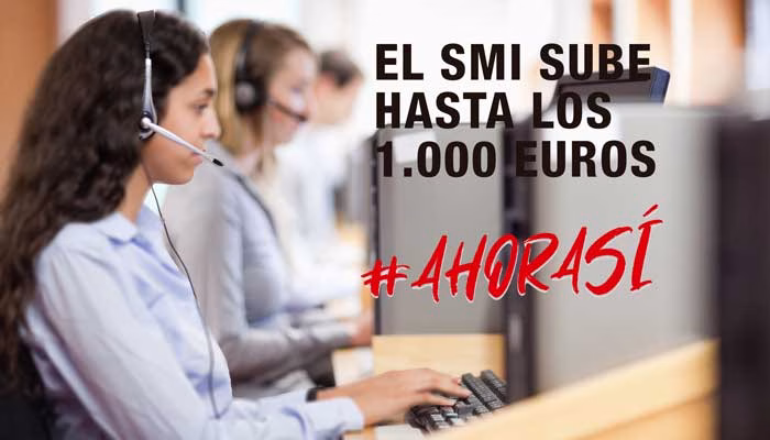 Contact Center: Acordamos con la patronal la aplicación íntegra del SMI en tablas salariales